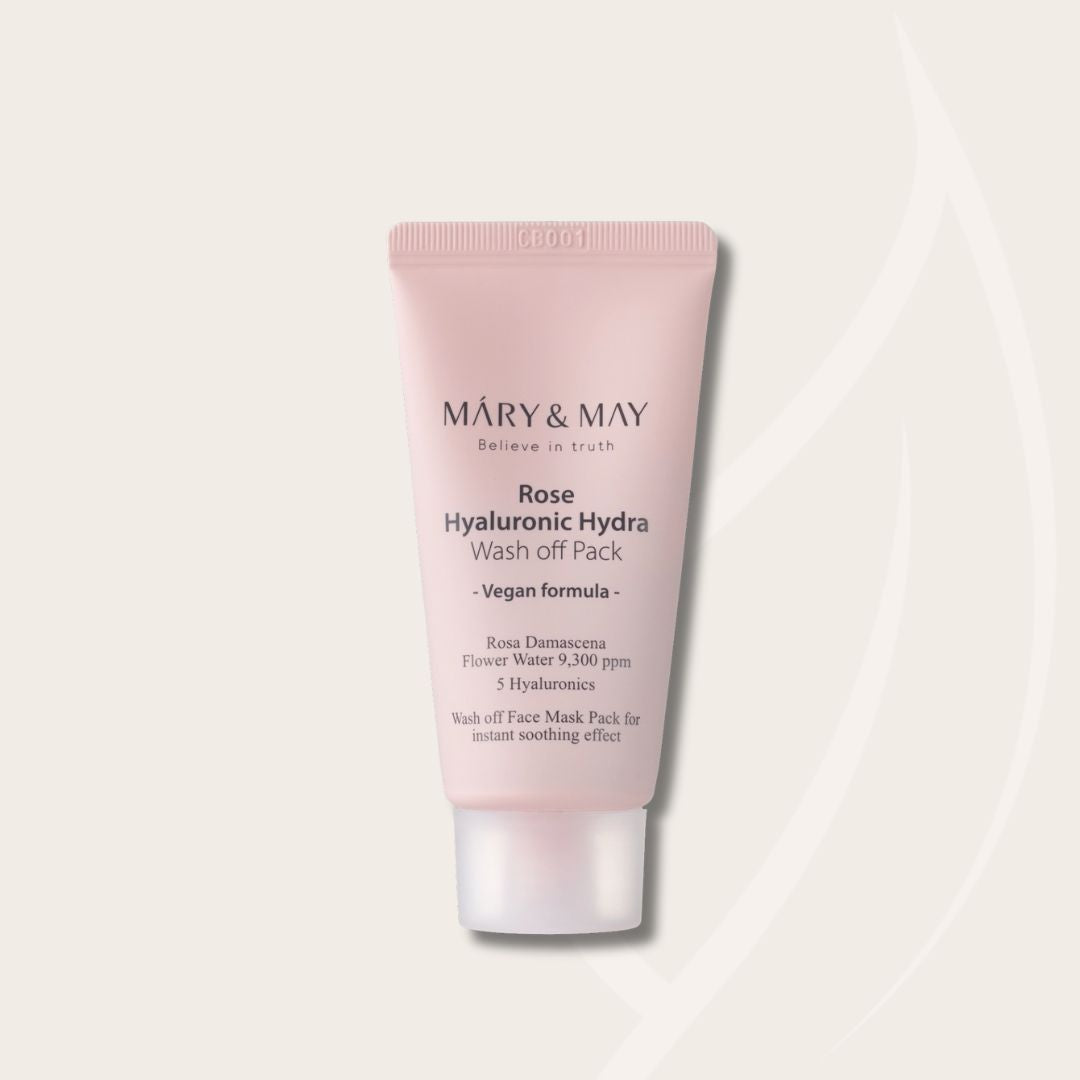 MARY & MAY Rose Hyaluronic Hydra Wash off Pack